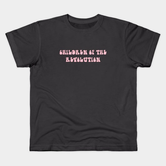 Children of the Revolution, pink Kids T-Shirt by Perezzzoso